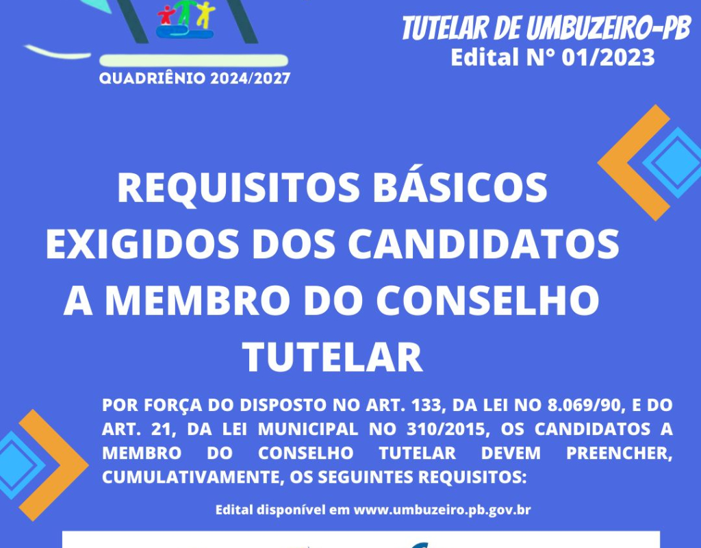 ELEIÇÕES UNIFICADAS PARA O CONSELHO TUTELAR DE UMBUZEIRO-PB