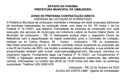 DISPENSA DE LICITAÇÃO Nº DV00007/2023 - Contratação de empresa de construção civil, para execução dos serviços de construção da Cobertura Lateral da Escola Eliane 