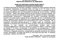 DISPENSA DE LICITAÇÃO Nº DV00001/2025