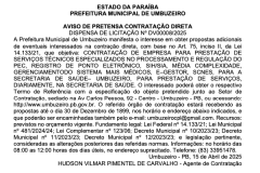EXTRATO DE AVISO DE DESPENSA N°00008.2025