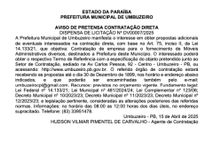 DISPENSA DE LICITAÇÃO Nº DV00007/2025