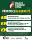 📢 Orçamento Democrático Estadual – Umbuzeiro-PB 📢 Orçamento Democrático Estadual – Umbuzeiro-PB