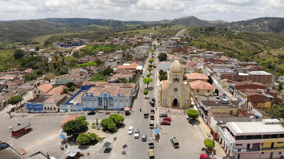 Registro do centro da nossa querida cidade, visto do alto, revelando seu charme e história.