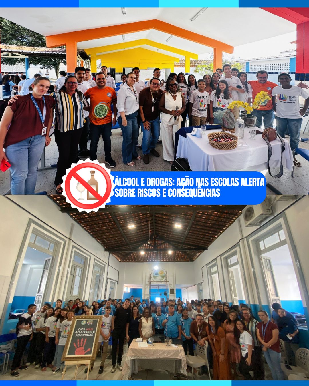 Alunos da rede municipal de ensino de Umbuzeiro recebem Palestra de Prevenção ao Álcool e às Drogas