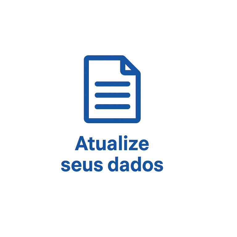 Atualize seus dados