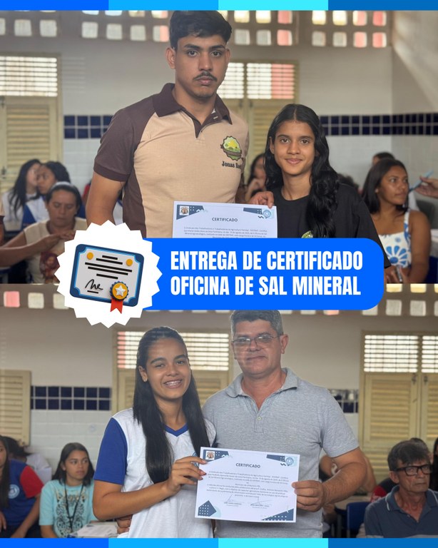 Entrega dos certificados da Oficina do Sal Minera 10