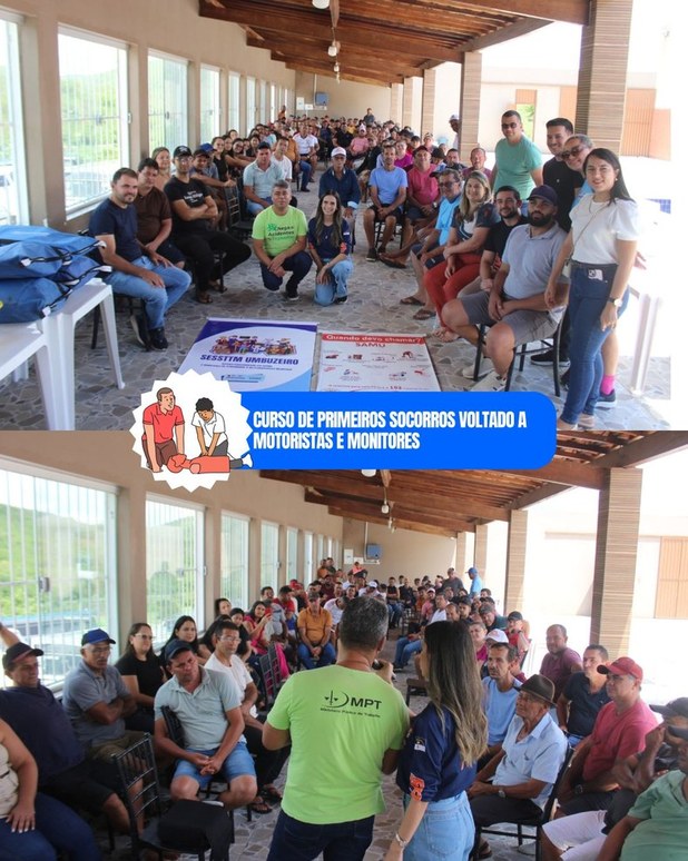 Prefeitura de Umbuzeiro Realiza Curso de Primeiros Socorros para Motoristas e Monitores Escolares