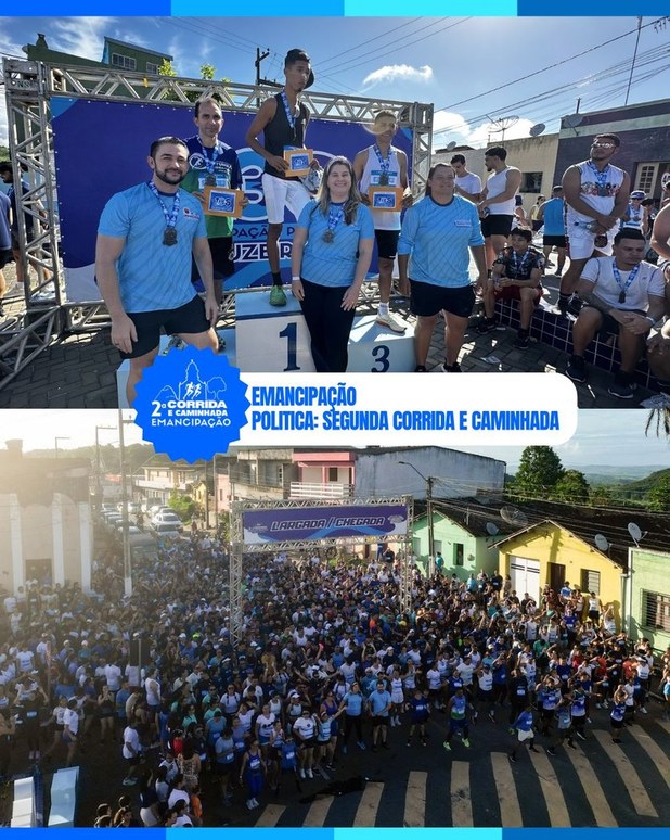 🏃🏽‍♂️ 2° Corrida da Emancipação de Umbuzeiro reúne mais de 1.500 corredores
