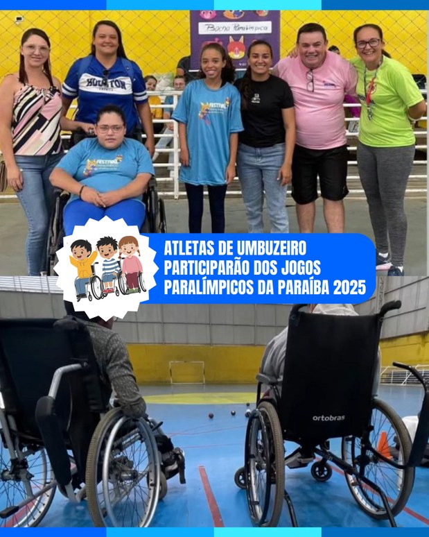 Atletas de Umbuzeiro participarão dos Jogos Paralímpicos da Paraíba 2025