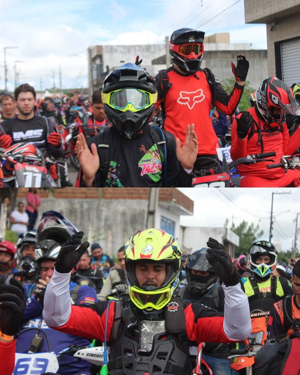 tivemos a trilha de motos
